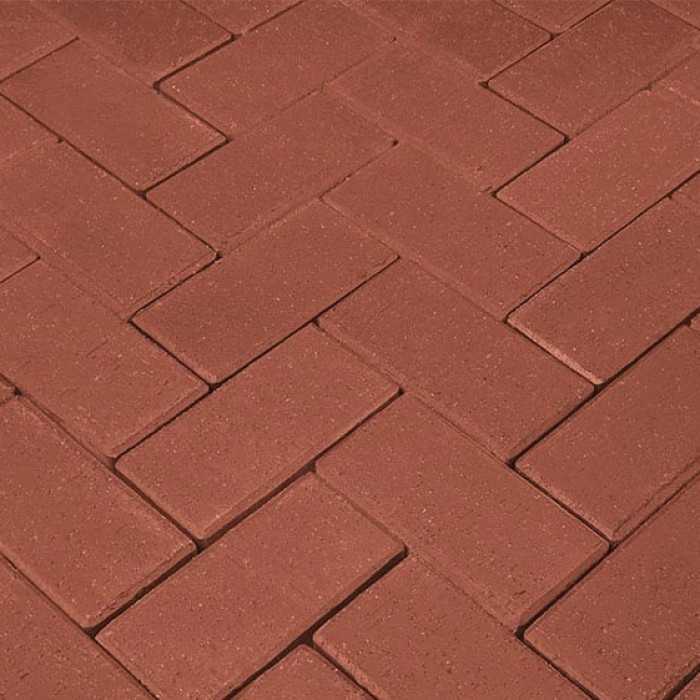 Клинкерная брусчатка Penter rot с фаской, 240x118x52 мм