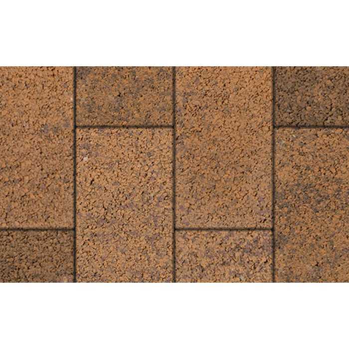 Плитка тротуарная Прямоугольник (Ла-Линия) Б.5.П.8 Листопад гранит Арабская ночь 600x300x80 мм